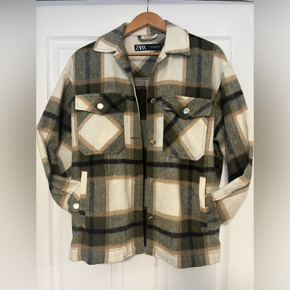 ZARA XS Oversized Wool Coat - Picture 1 of 8